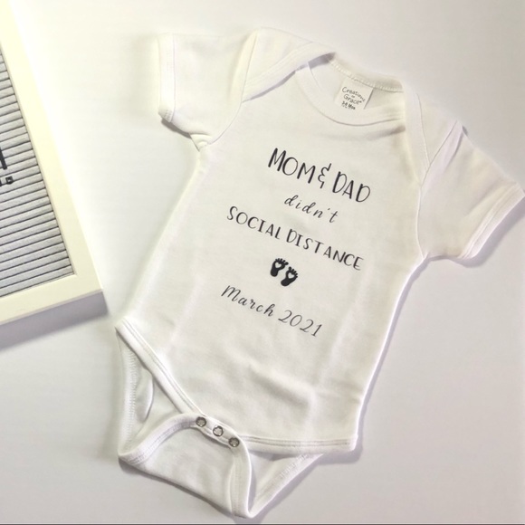 Mom and Dad Didn’t Social Distance Onesie - Picture 2 of 2
